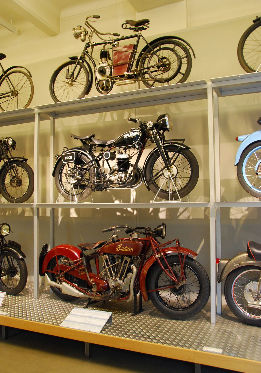 Altes Puch-Motorrad im Technischen Museum Wien