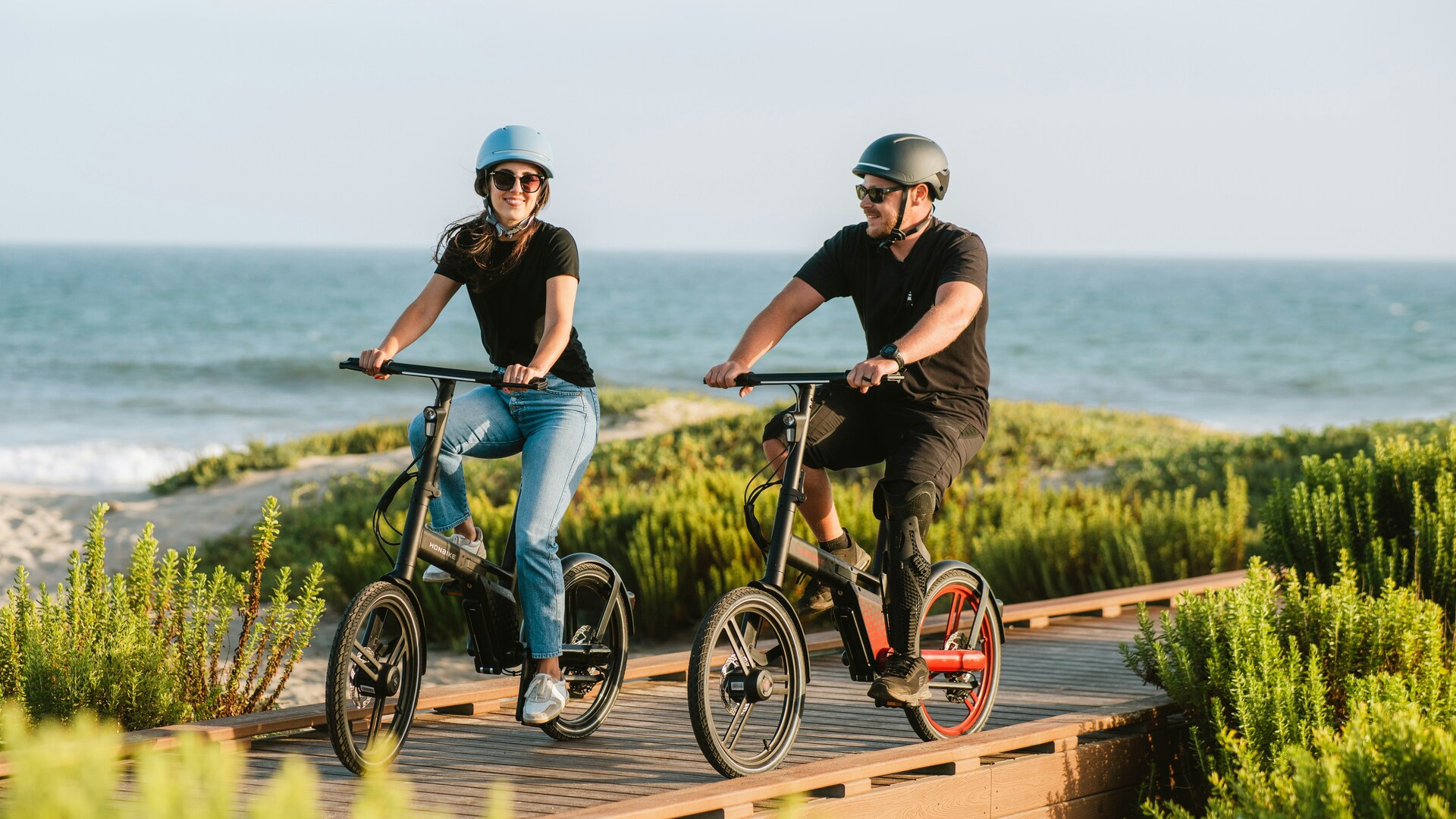 Auf Falträdern unterwegs