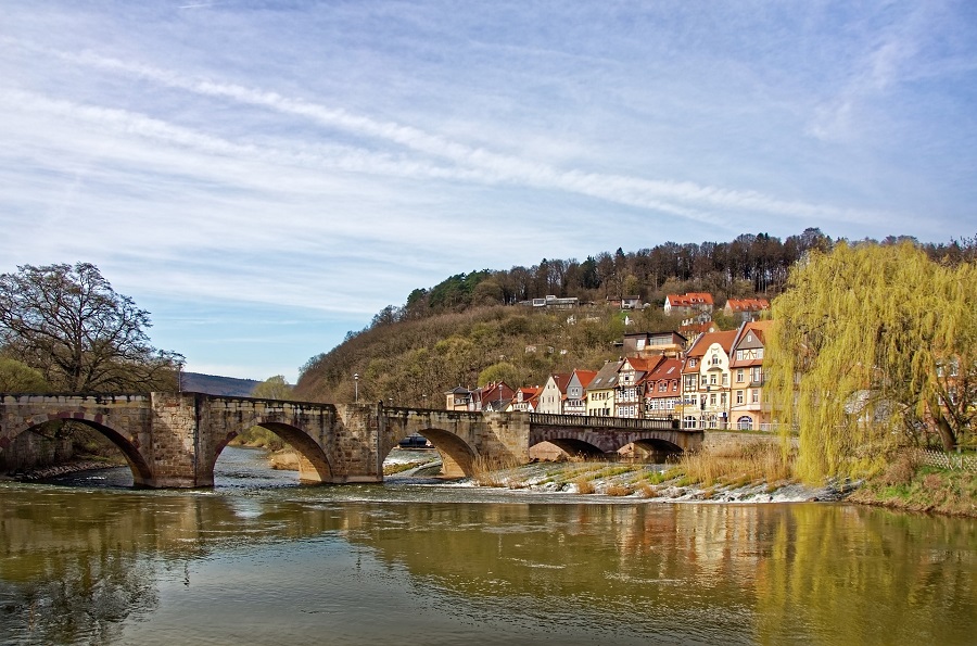 Brücke der Einheit über Werra