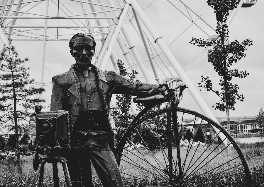 Ein altes Hoch- bzw. Einrad