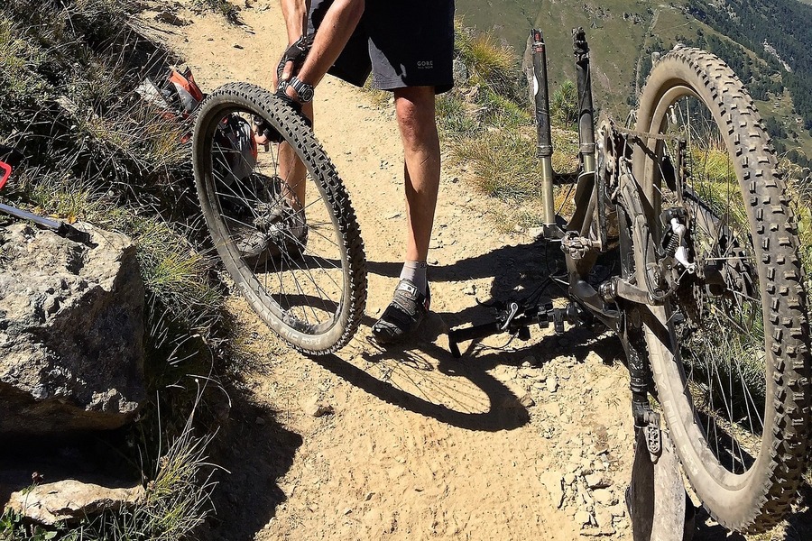 Technische Panne Fahrrad