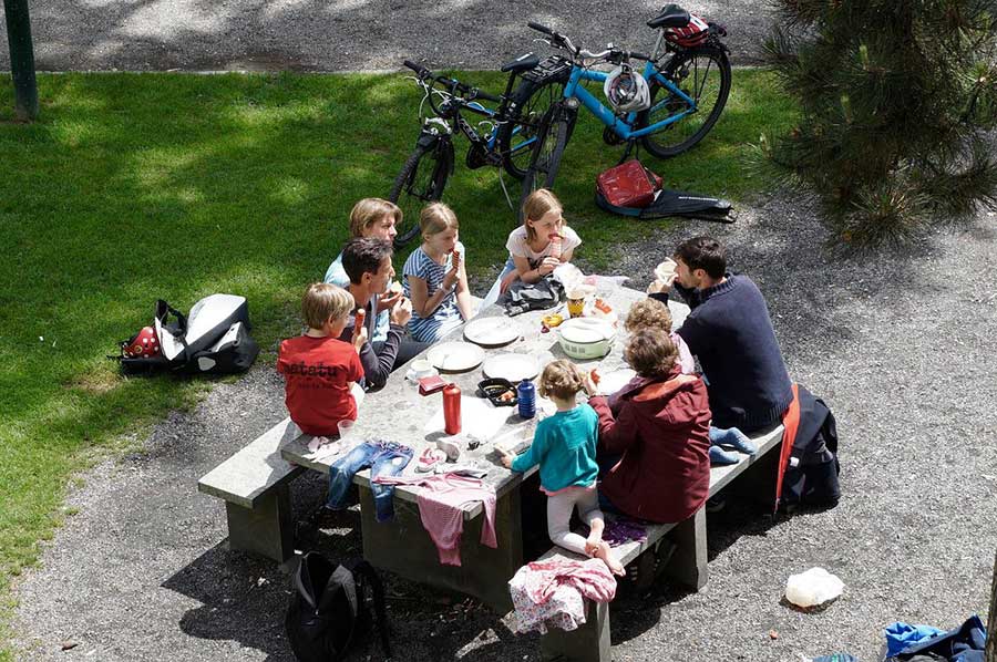 Radfahren Picknick